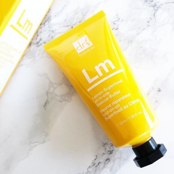 NIB 2 Dr Botanicals Lemon Superfood All-In-One Dry Skin Rescue Butter Skin Balm - Picture 13 of 14